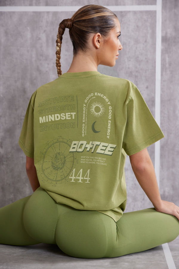Zeytin Yeşili Oversize T-Shirt