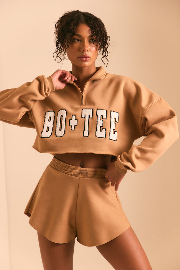 Kestane Kahvesi Sweat Şort