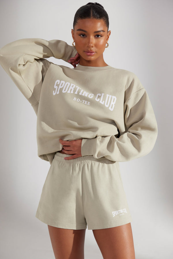 Kireç Taşı Sweat Şort