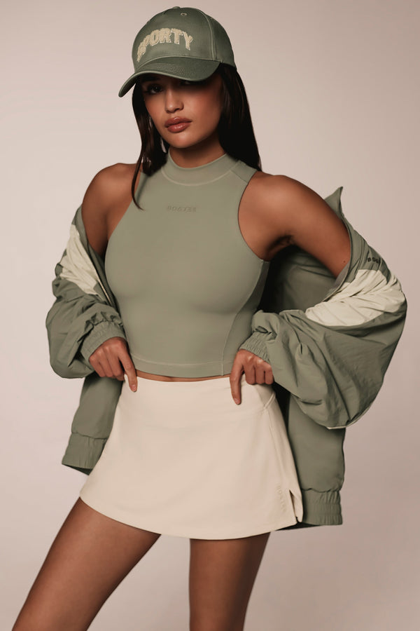 Mineral Yumuşak Aktif Yüksek Yaka Atlet