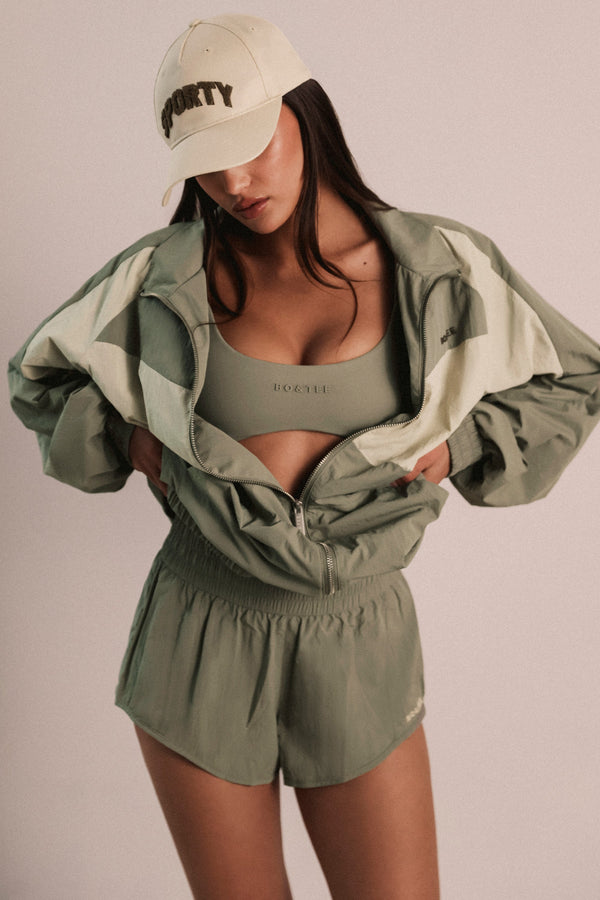 Mineralli Lastikli Mini Şort