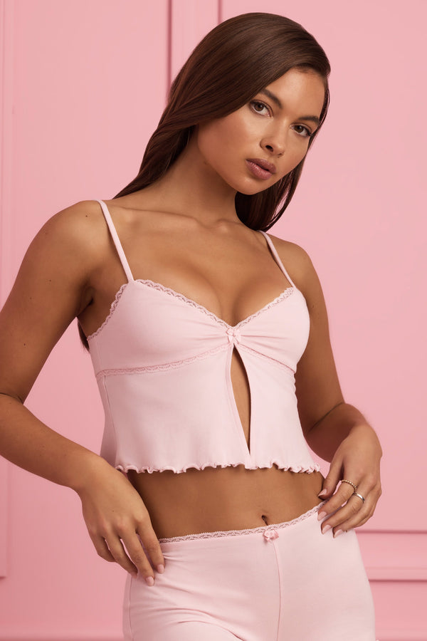 Bebek Pembesi Dantelli Babydoll Pijama Üstü